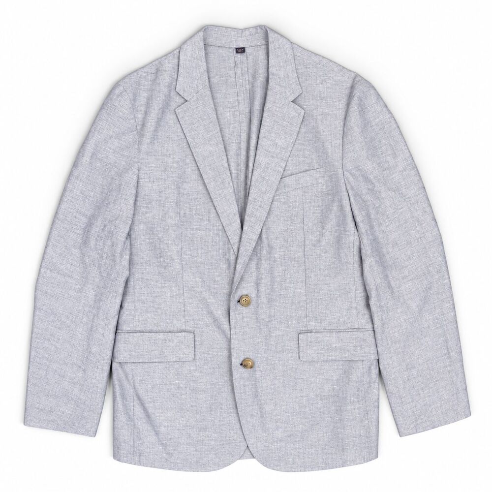 J Crew Ludlow Blazer Men's 40S Slim Somelos Cotton Linen Unstructured Sport Coat